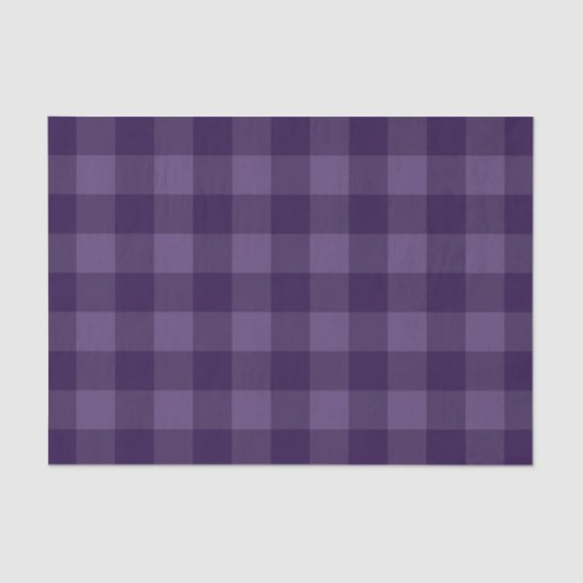 Papier Mousseline Motif Plum Violet Tartan Plaid Imprimer (Recto)