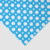 PAPIER MOUSSELINE MOTIF POIS BLUE & WHITE (Détail)