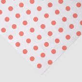 Papier Mousseline Motif Pois de corail (Détail)