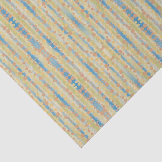 Papier Mousseline Motif Pois vertical aquarelle (Détail)