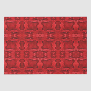 Papier Mousseline Motif poster de animal rouge  peau de serpent exot
