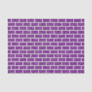 Papier Mousseline Motif pourpre de briques de regard de Pixelated