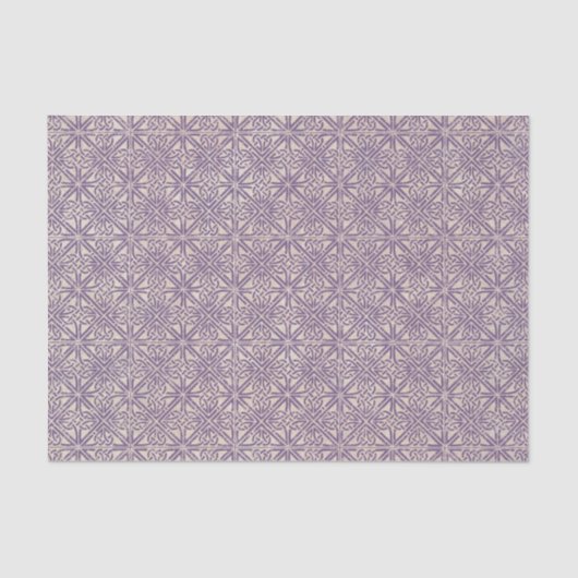 Papier Mousseline Motif pourpre de noeud celtique (Recto)