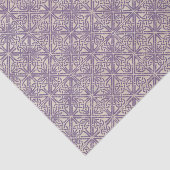 Papier Mousseline Motif pourpre de noeud celtique (Détail)
