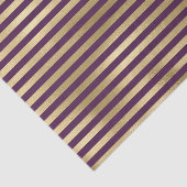 Papier Mousseline Motif PURPLE & GOLD STRIPE (Détail)