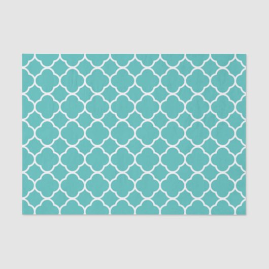 Papier Mousseline Motif Quatrefoil (Recto)