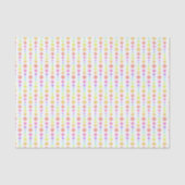 Papier Mousseline Motif Rainbow Pastel Dots (Recto)