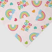 Papier Mousseline Motif Rainbows & Clouds (Détail)