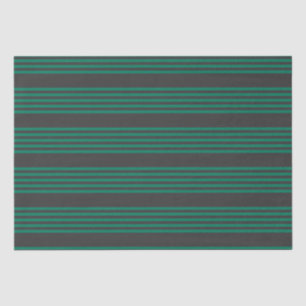 Papier Mousseline Motif rayé de la forêt verte et du charbon de bois
