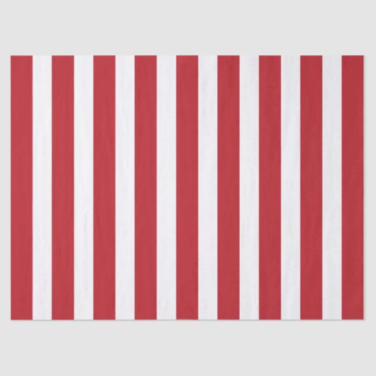 Papier Mousseline Motif rayé élégant rouge vif et blanc (Recto)