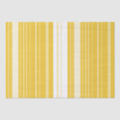 Papier Mousseline Motif rayé jaune (Recto)