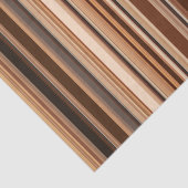 Papier Mousseline Motif rayé marron (Détail)