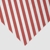 Papier Mousseline Motif rayé rouge et blanc (Détail)