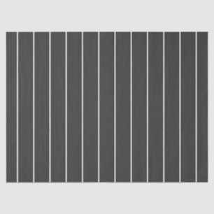 Papier Mousseline Motif rayure élégant gris charbon et blanc