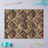 Papier Mousseline Motif rayure rustique sud-ouest (1) (Artisanat)
