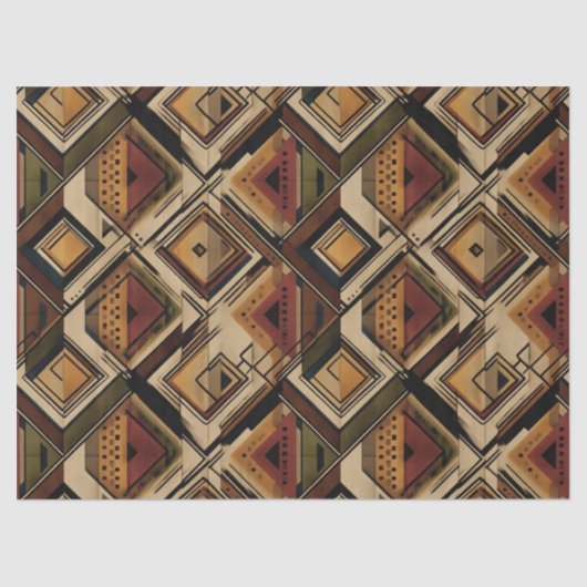 Papier Mousseline Motif rayure rustique sud-ouest (1) (Recto)