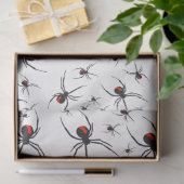 Papier Mousseline Motif Red & Black Spider (Cadeau)
