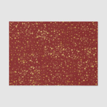 Motif Red & Golden Star