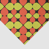 Papier Mousseline Motif rétro Abstrait floral (Détail)