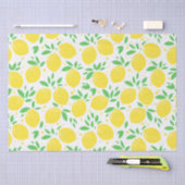 Papier Mousseline Motif rétro de Citron d'été Fruit Ti (Artisanat)