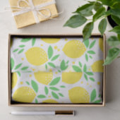 Papier Mousseline Motif rétro de Citron d'été Fruit Ti (Cadeau)