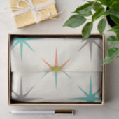 Papier Mousseline Motif rétro en explosion de style milieu de siècle (Cadeau)