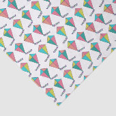 Papier Mousseline Motif Retro Kite (Détail)