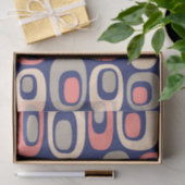 Papier Mousseline Motif Retro Mod (Cadeau)