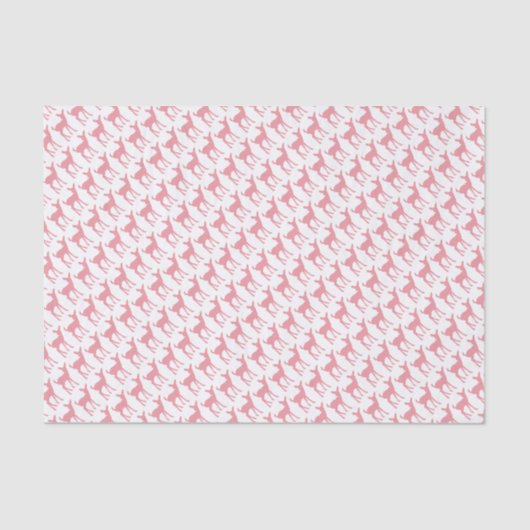Papier Mousseline Motif rose de cerfs communs (Recto)