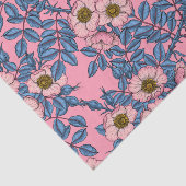 Papier Mousseline Motif rose de chien (Détail)