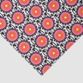 Papier Mousseline Motif rose de Suzani (Détail)