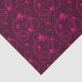 Papier Mousseline Motif rose d'Emo avec des cercles (Détail)
