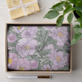 Papier Mousseline Motif rose en fleur de pivoine (Cadeau)