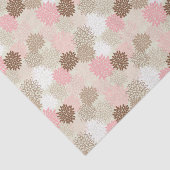 Papier Mousseline Motif rose et Brown de maman (Détail)