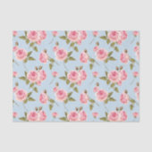 Papier Mousseline Motif rose et Pois (Recto)