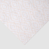 Papier Mousseline Motif rose Gold et White Art Déco (Détail)