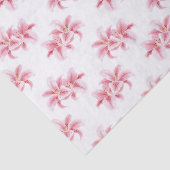 Papier Mousseline Motif rose Stargazer Lys (Détail)
