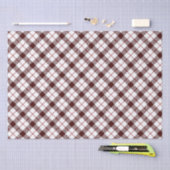 Papier Mousseline Motif rouge (Artisanat)