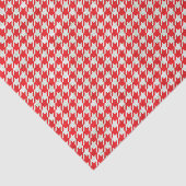 Papier Mousseline Motif rouge et blanc de pied-de-poule (Détail)