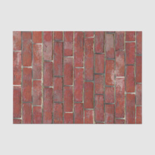 Papier Mousseline Motif rouge-foncé de brique