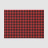Papier Mousseline Motif rouge noir (Recto)