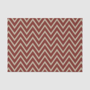 Papier Mousseline Motif rouge rustique de Chevron de toile de jute