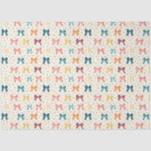 Papier Mousseline Motif ruban coquette à pois (Recto)