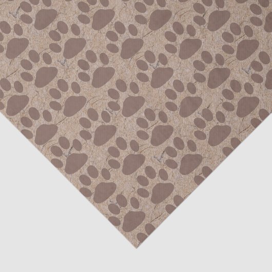 Papier Mousseline Motif Rustic Paws (Détail)