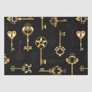 Papier Mousseline Motif sans couture avec touches d'or