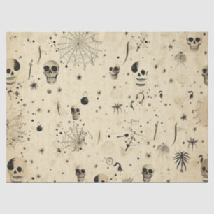 Papier Mousseline Motif sans couture Halloween épouvantable vintage