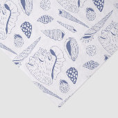 Papier Mousseline Motif sans joint avec coquillages (Détail)