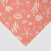 Papier Mousseline Motif sans joint avec coquillages (Détail)