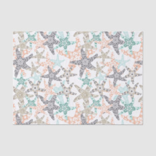Papier Mousseline Motif sans Seamless Starfish