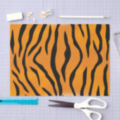 Papier Mousseline Motif sauvage de rayures de tigre (Artisanat)